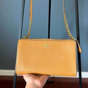 Tan Tory Burch Cross Body Purse
